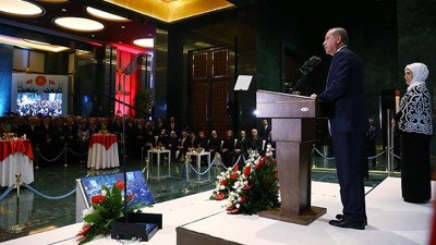 Cumhurbaşkanlığı Külliyesi'nde Cumhuriyet Bayramı resepsiyonu