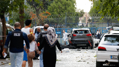 Patlamadan saniyeler sonrası amatör kamerada