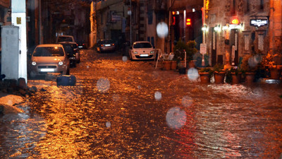 Marmara sağanak yağışa teslim