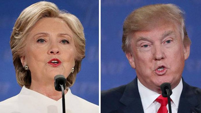 Clinton ve Trump oylarını New York'ta kullandı