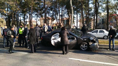 Cumhurbaşkanı Erdoğan'ın konvoyunda kaza