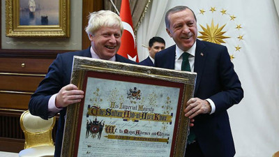 Erdoğan ve Yıldırım Johnson'ı kabul etti