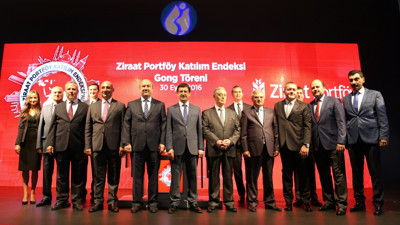 Gong, Ziraat Portföy Katılım Endeksi için çaldı
