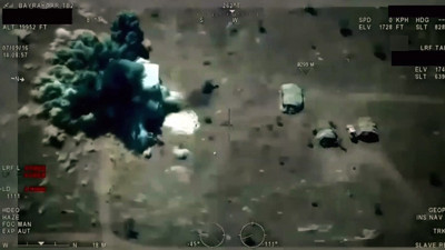 Işid'e ait 5 hedefin imha edilme anı