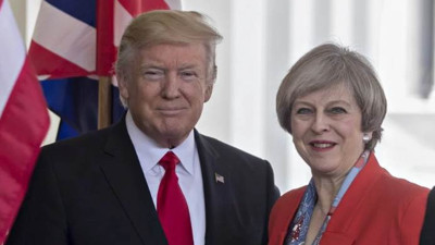 ABD Başkanı Trump, İngiltere Başbakanı May ile görüştü