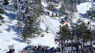 Yarıyılda tatilciler Abant'a koştu