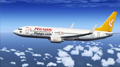 Pegasus uçağı Odessa'ya zorunlu iniş yaptı