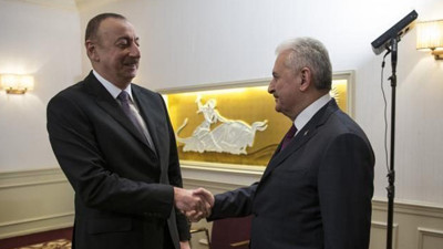 Başbakan Yıldırım, Aliyev ile görüştü