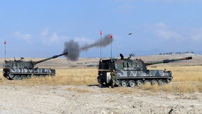 Sınır hattında obüs hareketliliği