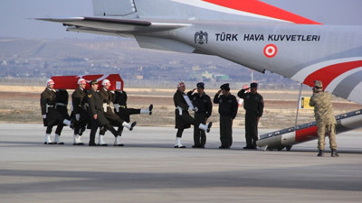 El Bab şehitleri memleketlerine uğurlandı
