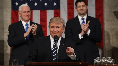 Trump Kongre'deki ilk konuşmasını yaptı