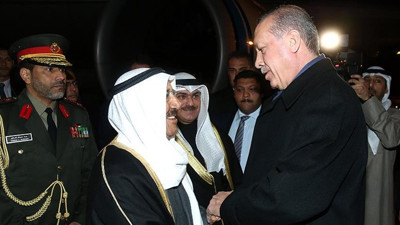Erdoğan, Kuveyt Emiri el Sabah'ı karşıladı