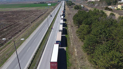 Kapıkule'de 7 kilometrelik kuyruk