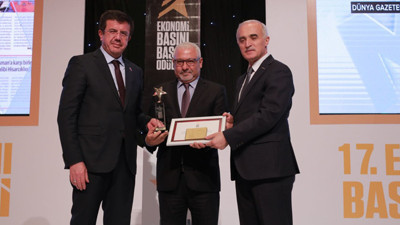 DÜNYA'ya 'Yılın Ekonomi Yayını' ödülü