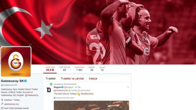 Twitter'da lider Galatasaray
