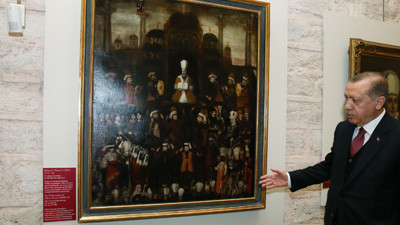 "Sultan 2. Osman'ın Cülus-ı Hümayun Tablosu" Topkapı Sarayı'nda