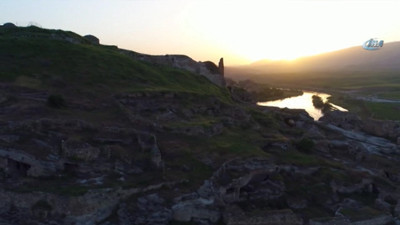 Hasankeyf'te muhteşem gün batımı