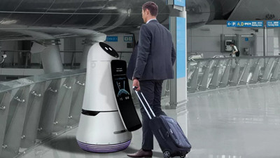 LG havaalanları için robot geliştirdi