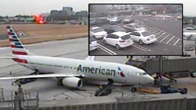 ABD'de uçak otoyola düştü