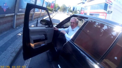Aziz Yıldırım'ın trafikte tartışması kamerada