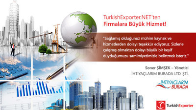 TurkishExporter.NET'ten Firmalara Büyük Hizmet!