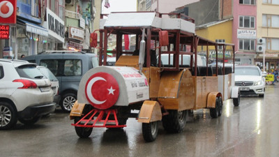 Hurda araçlarla "Gezi Treni"