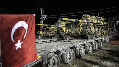 Tanklar sınırı geçti