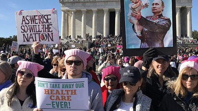 ABD'de Trump karşıtı "Kadınlar Yürüyüşü"