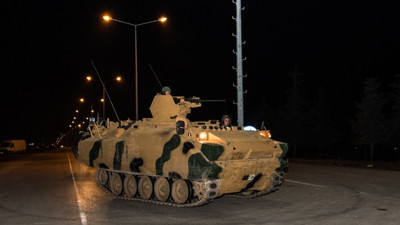 Takviye amaçlı gönderilen askeri araçlar Kilis'e ulaştı