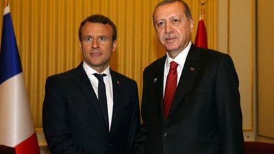Erdoğan, Macron'la görüştü