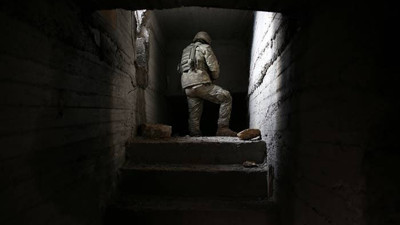 Teröristlerin 300 metrelik tüneli görüntüledi