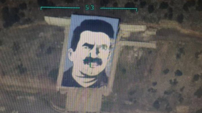 Afrin'deki "Öcalan Anıtı" SİHA ile imha edildi