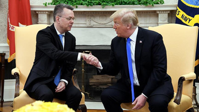 Trump, Brunson'ı Beyaz Saray'da ağırladı