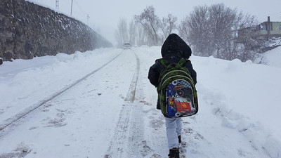 Van'da eğitime kar engeli