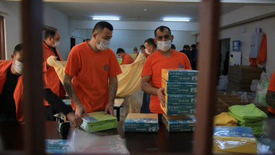 Cezaevinden Avrupa'ya nevresim ihracatı