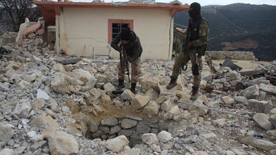 Afrin'de teröristlere ait yeni tüneller ortaya çıkarıldı