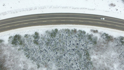 Kar yağışı sonrası Istrancalar beyaza büründü