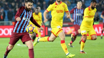 Trabzonspor-Göztepe maçından gol sesi çıkmadı