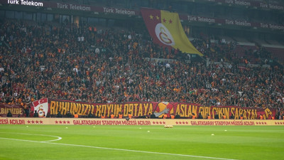 Galatasaray'a derbi öncesi taraftar desteği