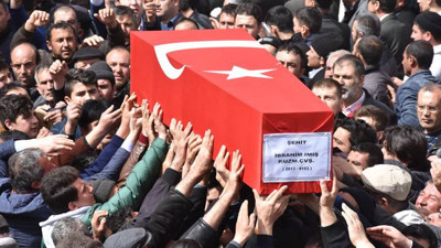 Afrin şehidi son yolculuğuna uğurlandı