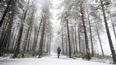 Yüksek kesimler beyaza büründü