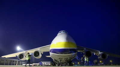 Dev kargo uçağı Bursa'da