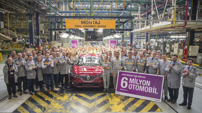 Oyak Renault, 6 milyonuncu otomobilini banttan indirdi