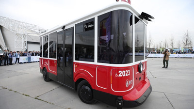 İETT'nin sürücüsüz aracı tanıtıldı