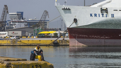 Yunanistan'da denizciler greve gitti