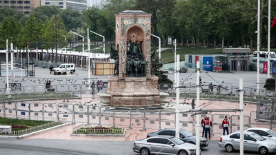 Taksim'de geniş güvenlik önlemleri