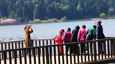 Abant'a yerli ve yabancı tatilci ilgisi