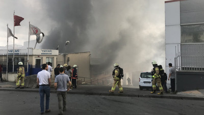 İstanbul'da fabrikada yangın