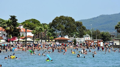 Sahillerde bayram yoğunluğu