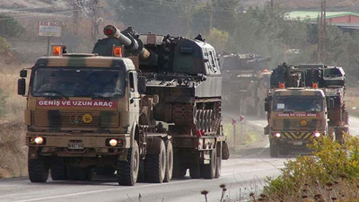 Suriye sınırına askeri sevkiyat